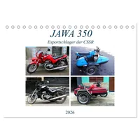 Calvendo JAWA 350 - Exportschlager der CSSR (Tischkalender 2026