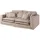 Massivmoebel24 Hussensofa Polyester 3-Sitzer Beige