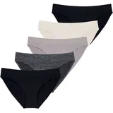 DORINA Slip 5 St. Weiß/Grau/Schwarz M