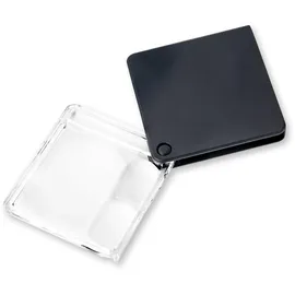 CARSON MagniFlip Plus 2,5x/5x/7x Taschenlupe mit Schutzhülle (GN-44)