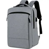Klassische Reise rucksack Männer Business Rucksack Schule USB-Tasche große Kapazität Laptop wasserdichte Mode Rucksack, grau - Grau