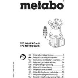 Metabo TPS 14000 S Combi