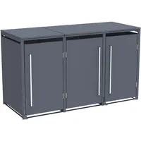 Westmann Mülltonnenbox Pedura 3 199 x 80 x 116 cm anthrazit