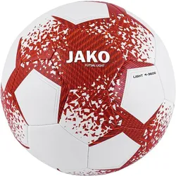 JAKO Ball Ball Futsal Light, weiß/weinrot/neonorange, 4