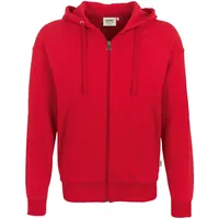 Hakro Kapuzen-Sweatjacke Premium rot,