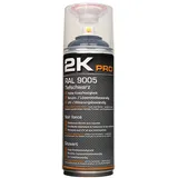 2K Pro Sprühfarbe 2K Spraydose 400ml - 2 Komponenten Sprühlack, 2K-PRO schwarz