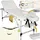 Tectake tectake® 3 Zonen Massageliege Breite 61 cm, Polsterung 5 cm mit Aluminiumgestell, 210 x 95 x 90 cm