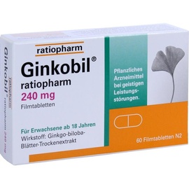 Ratiopharm Ginkobil ratiopharm 240 mg Filmtabletten 60 St.