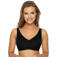 VIANIA Baumwoll Soft BH Basic in schwarz - Gr.: