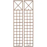 CLP Rankgitter Trigo 2er Set 0 x 0 cm Antik Braun