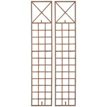 CLP Rankgitter Trigo 2er Set 0 x 0 cm Antik Braun