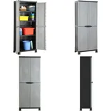 Kunststoffschrank 68x39x171,5 Cm - Aufbewahrungsbox - Garderobenfach - Werkzeugschrank - Regalsystem - Kunststoffeinrichtung - Home & Living