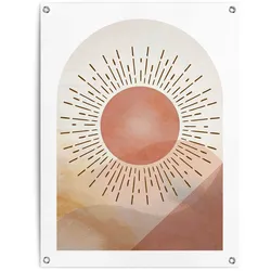 Reinders! Poster »Sonne«, Outdoor für Garten oder Balkon Reinders! Farbe Bild(er): Braun