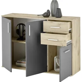 HBZ Sideboard 120 x 84 x 35 cm Grau