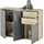 HBZ Sideboard 120 x 84 x 35 cm Grau