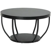 home collective Beistelltisch Schwarz Eiche 80 x 80 x 46 cm
