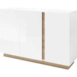 Home Affaire CLAiR Sideboard 52 138 x 91 x 40 cm Weiß hochglanz