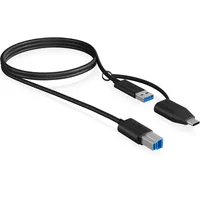 ICY BOX USB Kabel USB 3.2 Gen 1 (3.1 Gen 1 m USB B USB A Schwarz