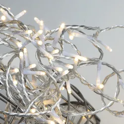 Lichterkette - Serie MICROLED 3mm - 3m - transparentes Kabel - 30 warmweiße LED - Trafo