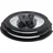 Tefal Ingenio Glasdeckel 3-tlg. Set 16/18/20 cm mit Klappgriffen, kompatibel mit Ingenio Topf und Pfannensets, stapelbar, platzsparendes Design, spülmaschinengeeignet, beschleunigt Garzeit, L98491