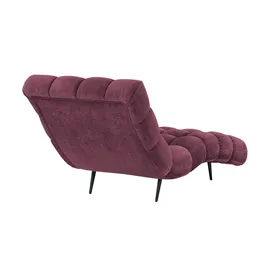 Switch Relaxliege Delphi Velours 80 x 91 x 166 cm Rot