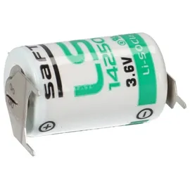 Saft Lithium 3,6V LS14250-3PF Batterie 1/2AA Zelle pin ++/-