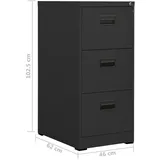 vidaXL Aktenschrank 46x62x102,5 cm anthrazit