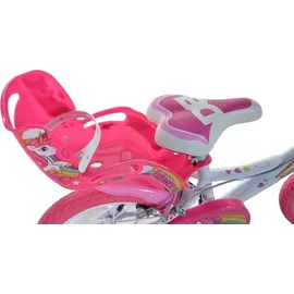 DINO BIKES Unicorn 16 Zoll RH 28 cm weiß/rosa