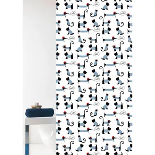 GRUND Duschvorhang Hello! 180 x 200 cm mehrfarbig