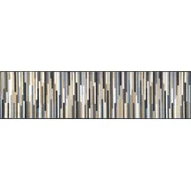 Wash+Dry Fußmatte Mikado Stripes Nature 60x240cm, innen, waschbar, bunt
