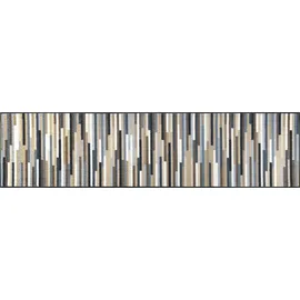 Wash+Dry Fußmatte Mikado Stripes Nature 60x240cm, innen, waschbar, bunt