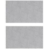VidaXL Aluminium-Riffelbleche 2 Stk. Rutschfest 50x30 cm