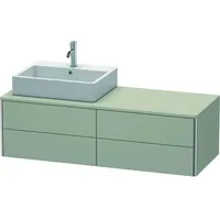 Duravit XSquare Waschtischunterschrank, 4 Schubkästen, links, Taupe seidenmatt