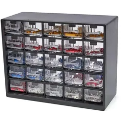 HBM 1012 Kabelklemmleisten-Sortiment im 25-Schubladen-Schrank