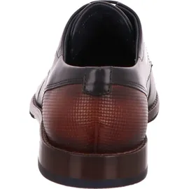Bugatti Schnürschuh braun schwarz, 9283455