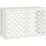 vidaXL Klimaanlagenabdeckung Weiß 90x40x60 cm Stahl