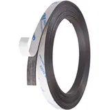 Magnetband selbstklebend, stark 10 mm | 1 mm | 5 m, Ferrit, schwarz