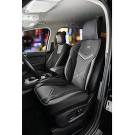 Walser Sitzauflage Rey, Auto-Sitzaufleger schwarz/grau,