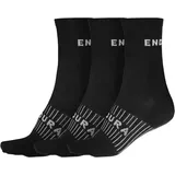 Endura Coolmax Race Socken 3 Paare Schwarz 42,5-47