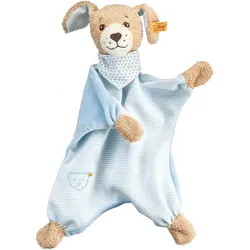 Steiff - Gute-Nacht-Hund Schmusetuch, blau, 30cm