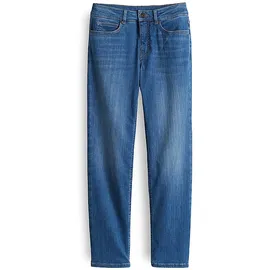 opus pants Damen Straight | Melly Base Straight Jeans mit Powerstretch Mid Rise mid Sky Blue, 36 L30 - 36W / 30L
