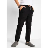 bonprix Thermohose BONPRIX "Regular Fit Thermohose mit Jerseyfutter", Mädchen, Gr. 164, N-Gr, schwarz, Obermaterial: 100% Baumwolle. Futter: 100% Baumwolle, regular fit, Hosen Thermohose, mit Baumwollfutter, elastischer Bund mit Kordelzug, Regular Fit