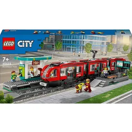 LEGO City Straßenbahn mit Haltestelle