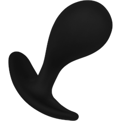 Silikon-Analplug M, 6,8 cm, schwarz