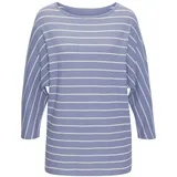 VIVANCE 3/4-Arm-Shirt Damen blau, weiß Gr.40/42