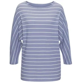 VIVANCE 3/4-Arm-Shirt Damen blau, weiß Gr.40/42