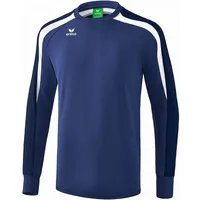 Erima Herren Liga 2.0 Sweatshirt Sweatshirt, new navy/dark navy/weiß,