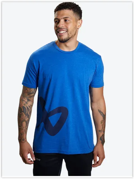 BAUER SIDE ICON TEE SENIOR | S blau/marine