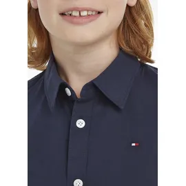 Tommy Hilfiger Jungen Hemd mit Stretch, Blau (Twilight Navy), 14 Jahre - 14 Jahre