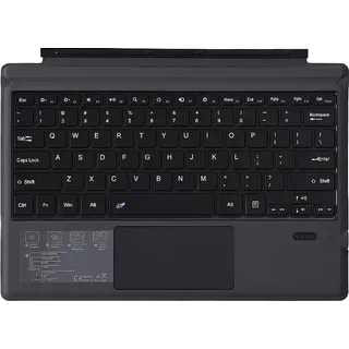 BT Wireless Keyboard 12,2 Zoll schlanke duenne Tastatur fuer Software Surface Pro3 / 4/5/6 (2017) - Schwarz